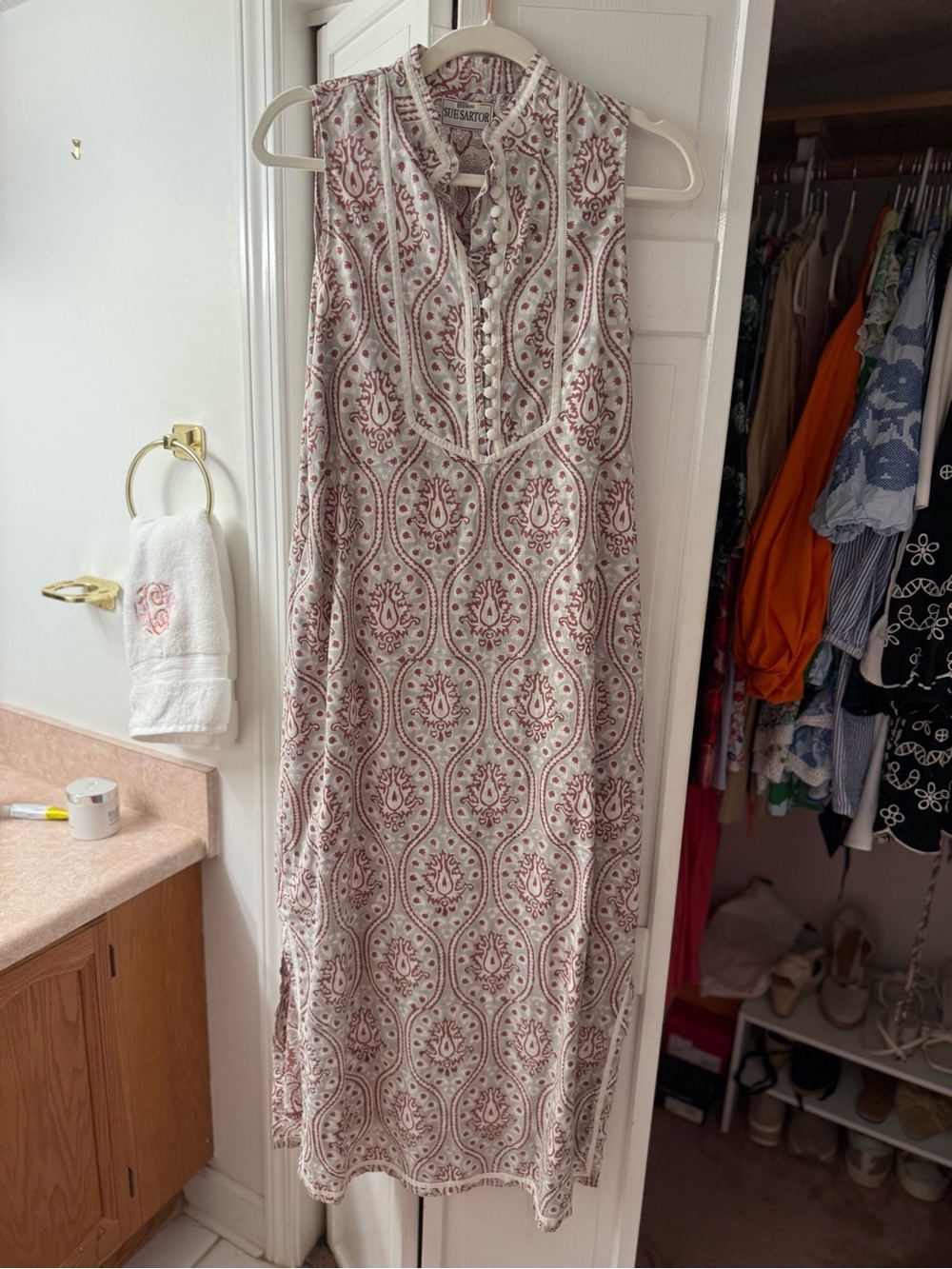 Sue Sartor Maxi Dress Small